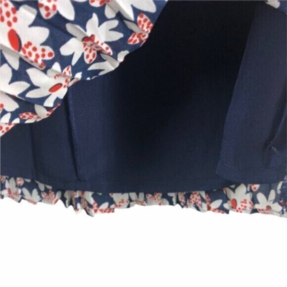 NWT J. Crew | Microfloral Pattern Fully Lined Back Zipper Pleated Skirt Size 2 - Picture 5 of 6